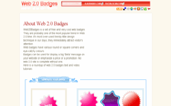 screenshot Web 2.0 Badges