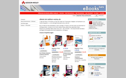 screenshot Addison-Wesley eBooks