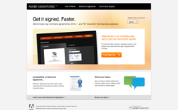 screenshot Adobe eSignatures