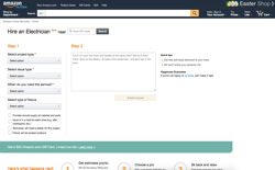 screenshot Amazon Electrician