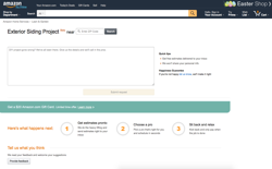 screenshot Amazon Exterior Siding Project