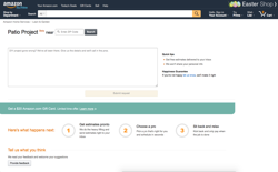 screenshot Amazon Patio Project