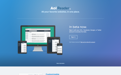 screenshot Aol Reader