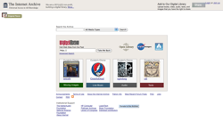 screenshot The Internet Archive