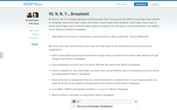 screenshot Asana Snaptask