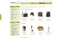 screenshot Avocado Store