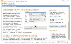 screenshot AWS Management Console