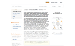screenshot Amazon Simple Workflow Service