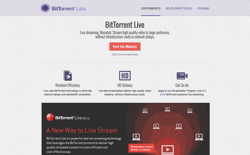 screenshot BitTorrent Live