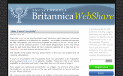 screenshot Britannica WebShare