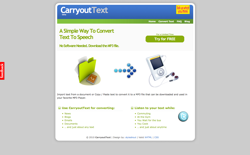 screenshot CarryoutText
