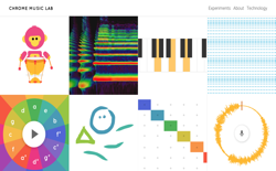 screenshot Chrome Music Lab
