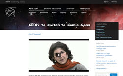 screenshot Comic CERN