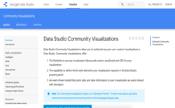 screenshot Data Studio Community Visualizations