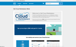 screenshot Dell Cloud Marketplace