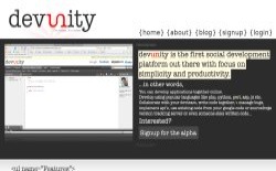 screenshot Devunity