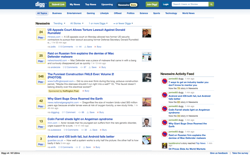 screenshot Digg Newswire