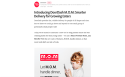 screenshot Doordash M.O.M.
