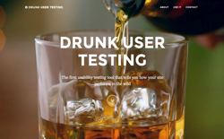 screenshot Drunk User Testing