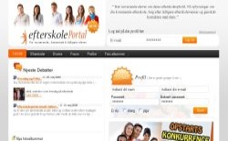 screenshot efterskolePortal
