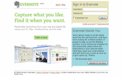 screenshot Evernote