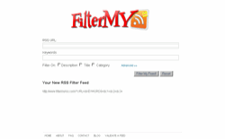 screenshot FilterMyRSS