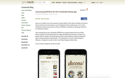 screenshot Goodreads Kindlr