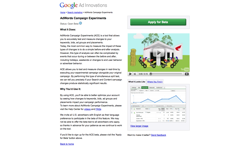 screenshot AdWords Campaign Experiments
