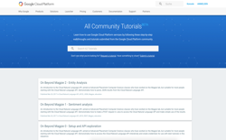 screenshot Google Cloud Community Tutorials