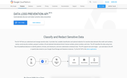 screenshot Google Cloud Data Loss Prevention API