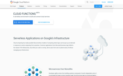 screenshot Google Cloud Functions