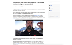 screenshot Google Equatorgate