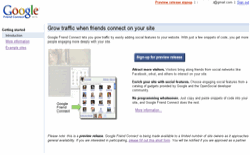 screenshot Google Friend Connect