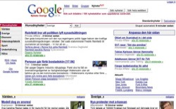 screenshot Google Nyheter Sverige
