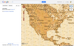 screenshot Google Treasure Maps