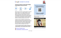 screenshot Google Translate for Animals