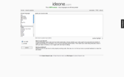 screenshot ideone