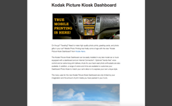 screenshot Kodak Picture Kiosk Dashboard
