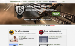 screenshot LearnStreet