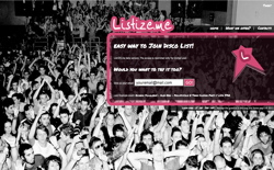 screenshot listize.me