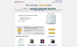 screenshot LiveBinders