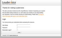 screenshot Loudervoice