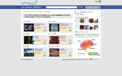 screenshot Lyricsgaps