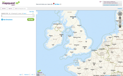 screenshot MapQuest Open
