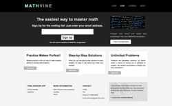 screenshot MathVine