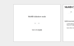 screenshot MoMB Slideshow