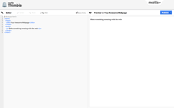 screenshot Mozilla Thimble