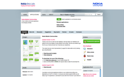 screenshot Nokia Mobile Communities