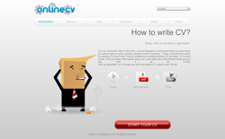 screenshot Online CV Generator