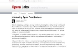 screenshot Opera Face Gestures